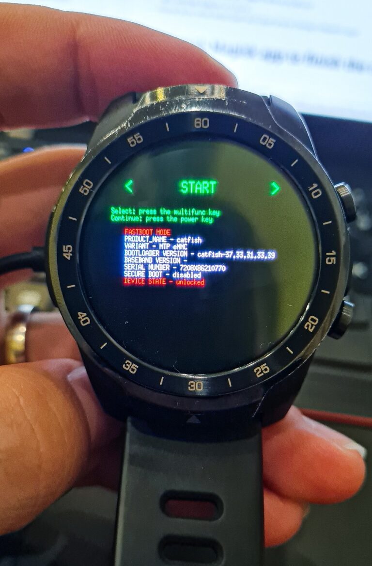 TicWatch Pro: Returning to Factory Firmware